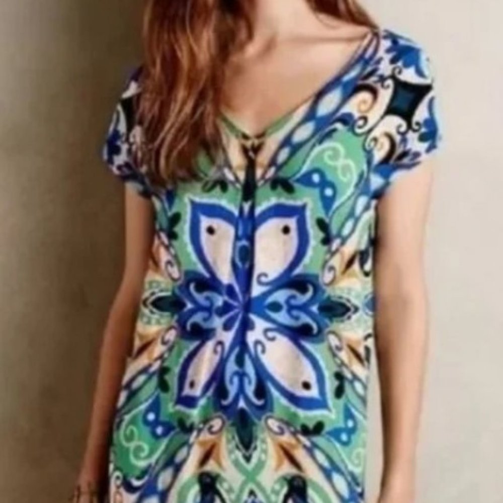 💜Maeve Bird Folksong floral Tunic Dress💜